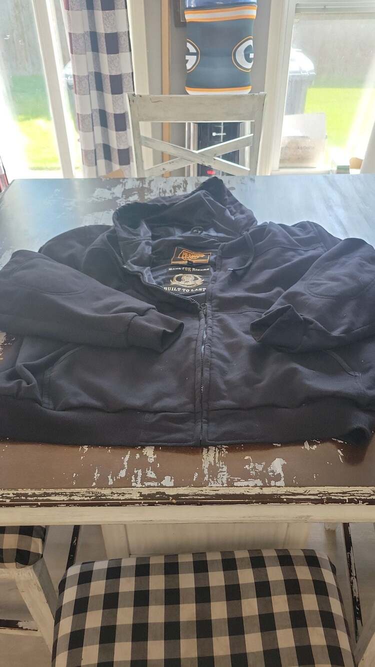 Milwaukee Leather Armored Motorcycle Riding Hoodie Black Size 4XL